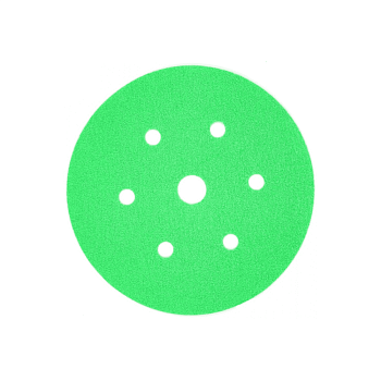 Наждачная бумага в кругах А1 НА ПЛЕНКЕ, Р320, 7отв., D150 зеленый